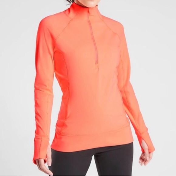 Athleta Tops - NWOT Neon Athleta Whittier Peak Half Zip